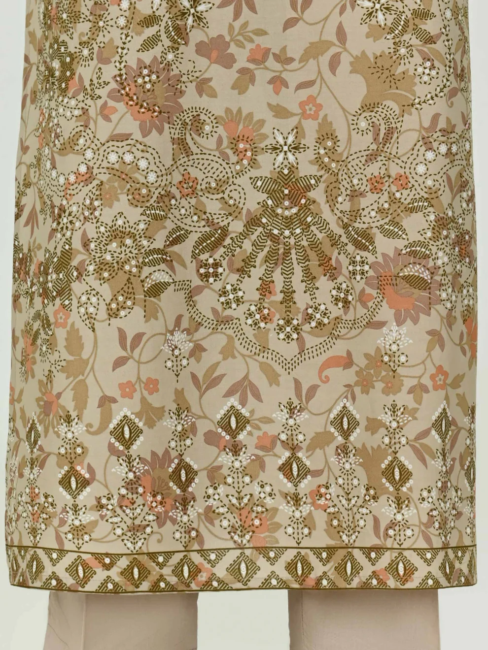 Alkaram 3 Piece Printed Khaddar Unstitched Suit - Image 4